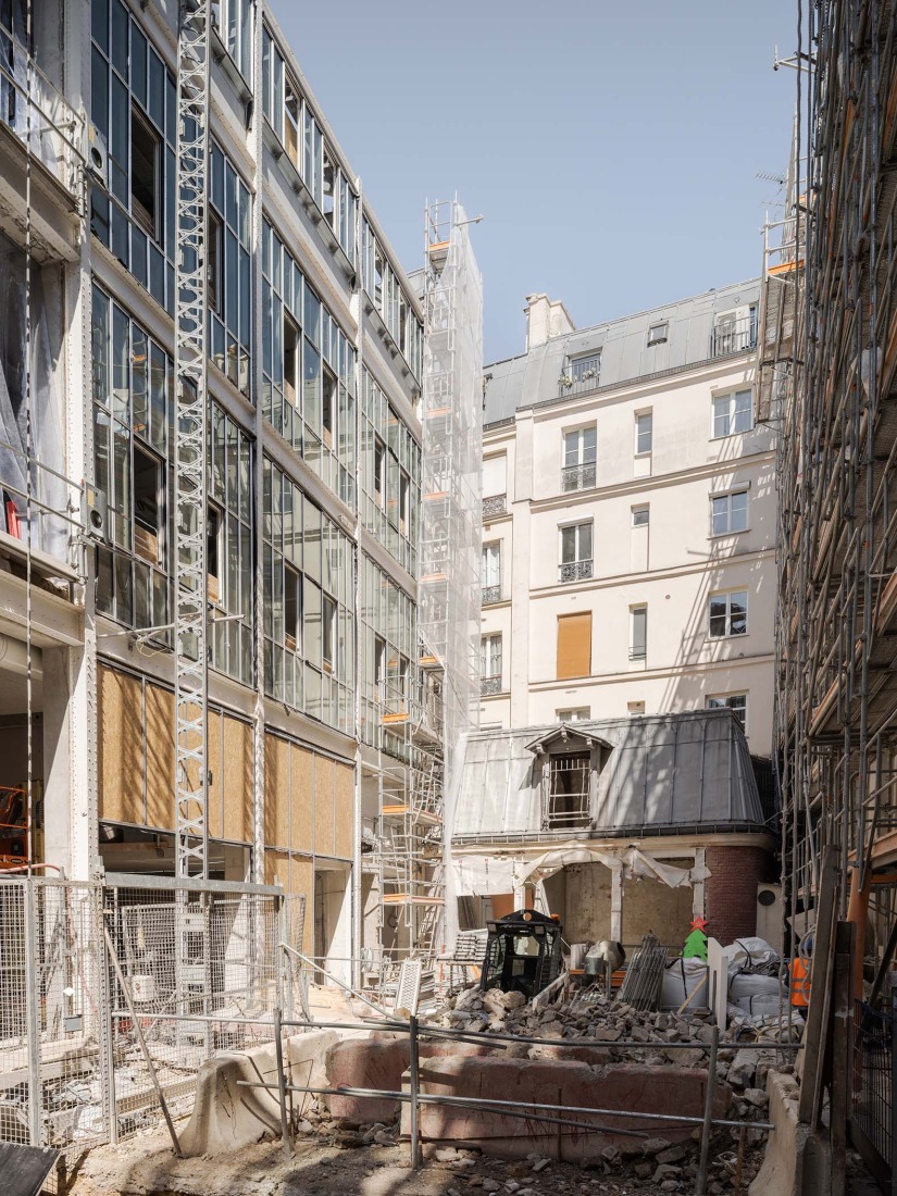Constructive process. Pavée Street by MARS Architectes. Photograph by Maris Mezulis.