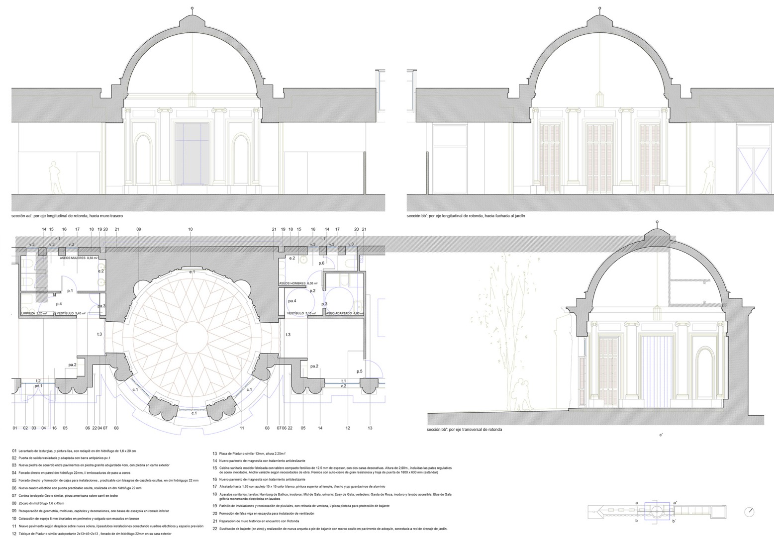 Round stove. Restoration of the gardens of the Vista Alegre Estate by Mónica Alberola.