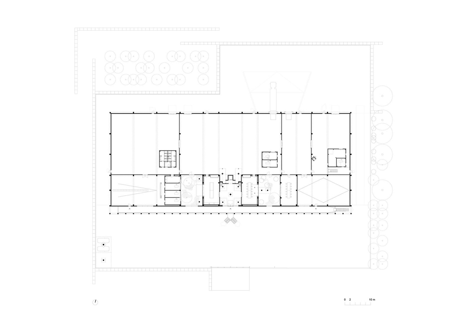 Ground floor plan. Corcet Headquarters Building by Nuno Melo Sousa.  