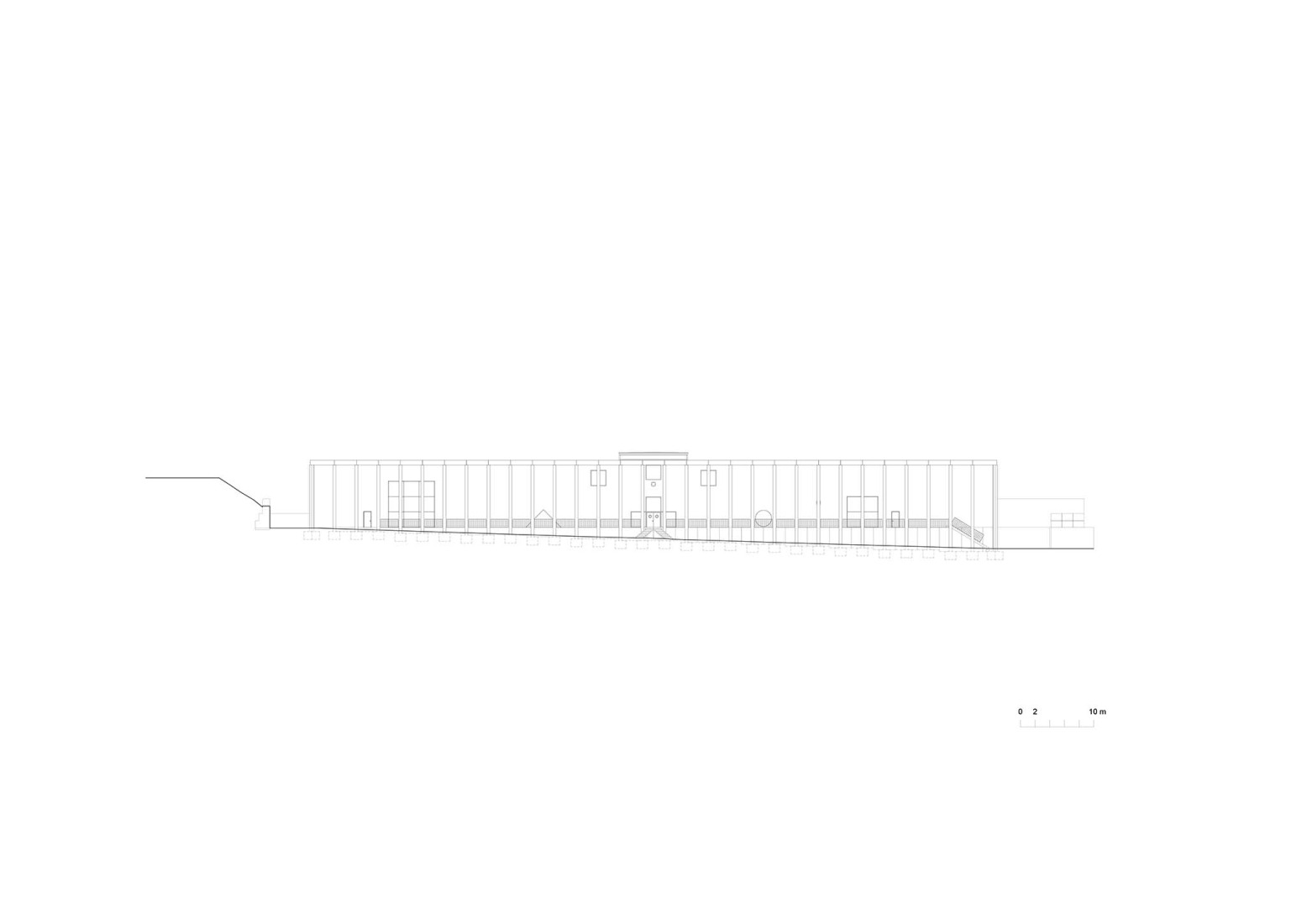 Elevation. Corcet Headquarters Building by Nuno Melo Sousa.
