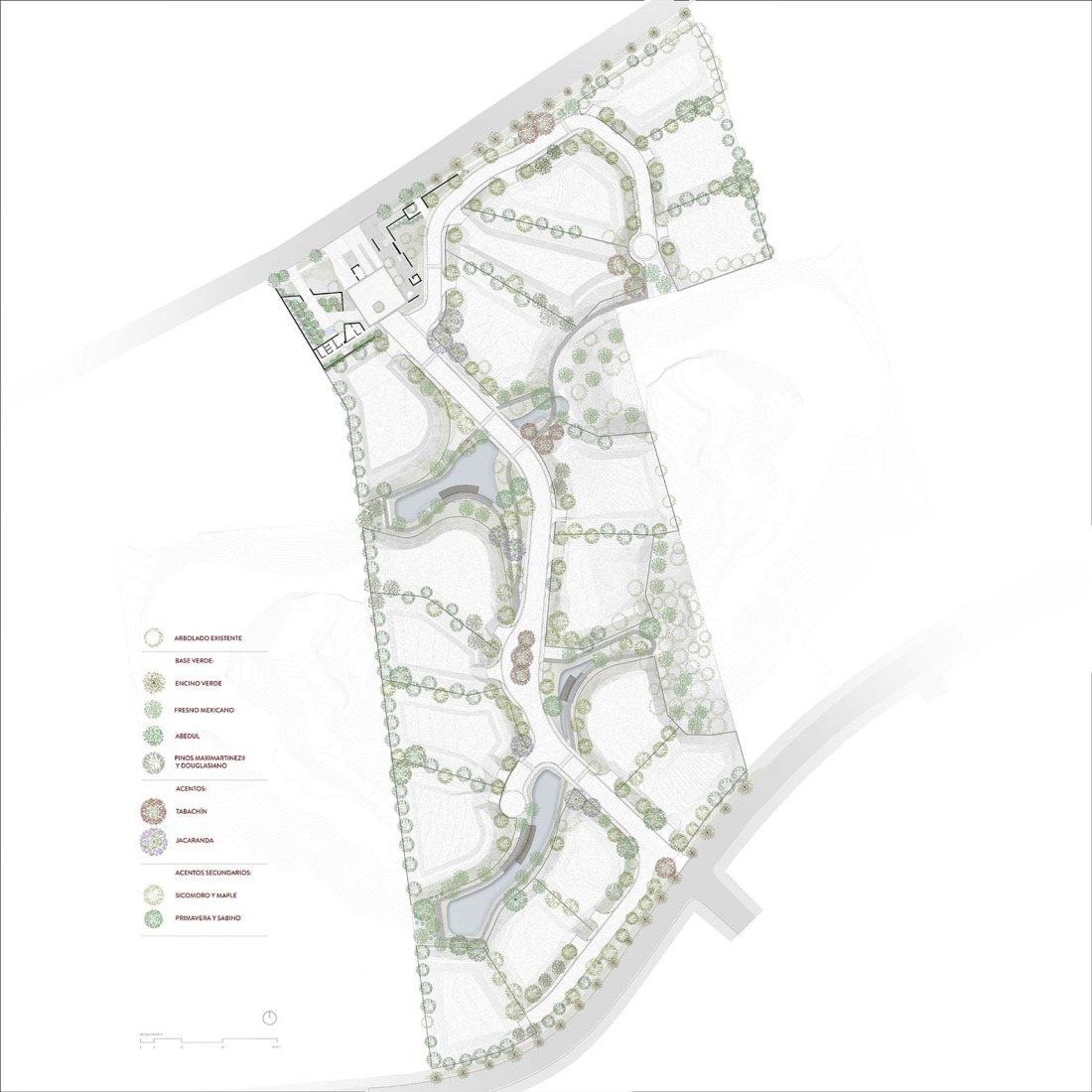 Site plan. Bosquet by Perimetral + AE Arquitectos. 