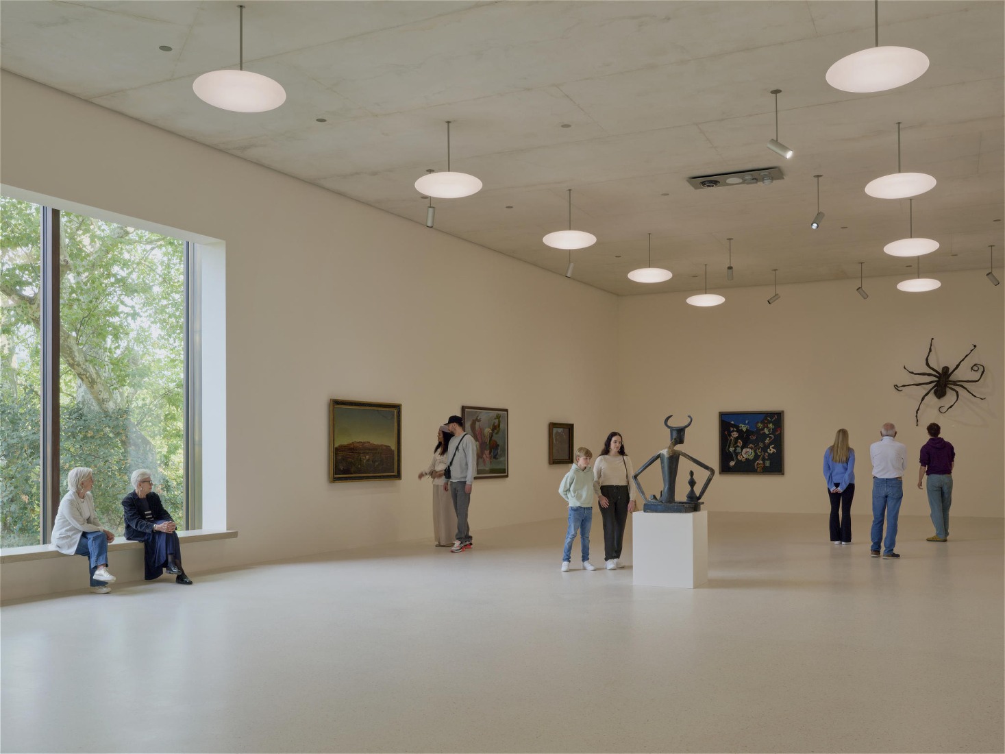 El conjunto ampliado de la Fundación Beyeler, Museo Wyss por Atelier Peter Zumthor. Fotografía por Mark Niedermann.