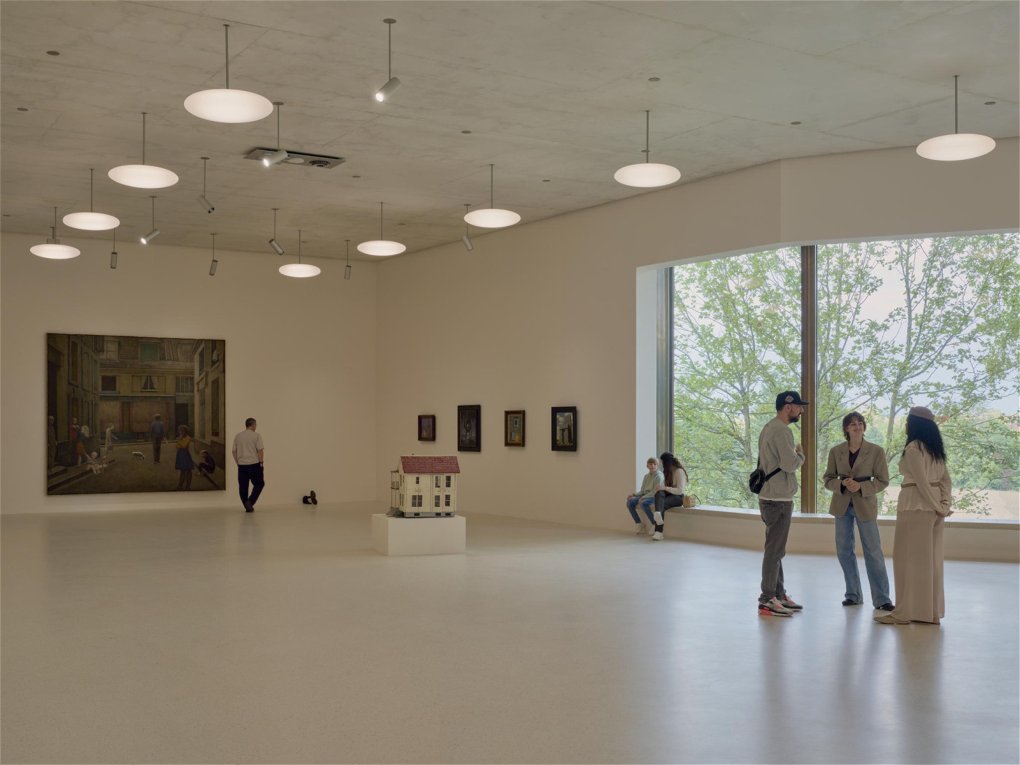 El conjunto ampliado de la Fundación Beyeler, Museo Wyss por Atelier Peter Zumthor. Vista de la instalación «Constellations». Fotografía por Mark Niedermann.