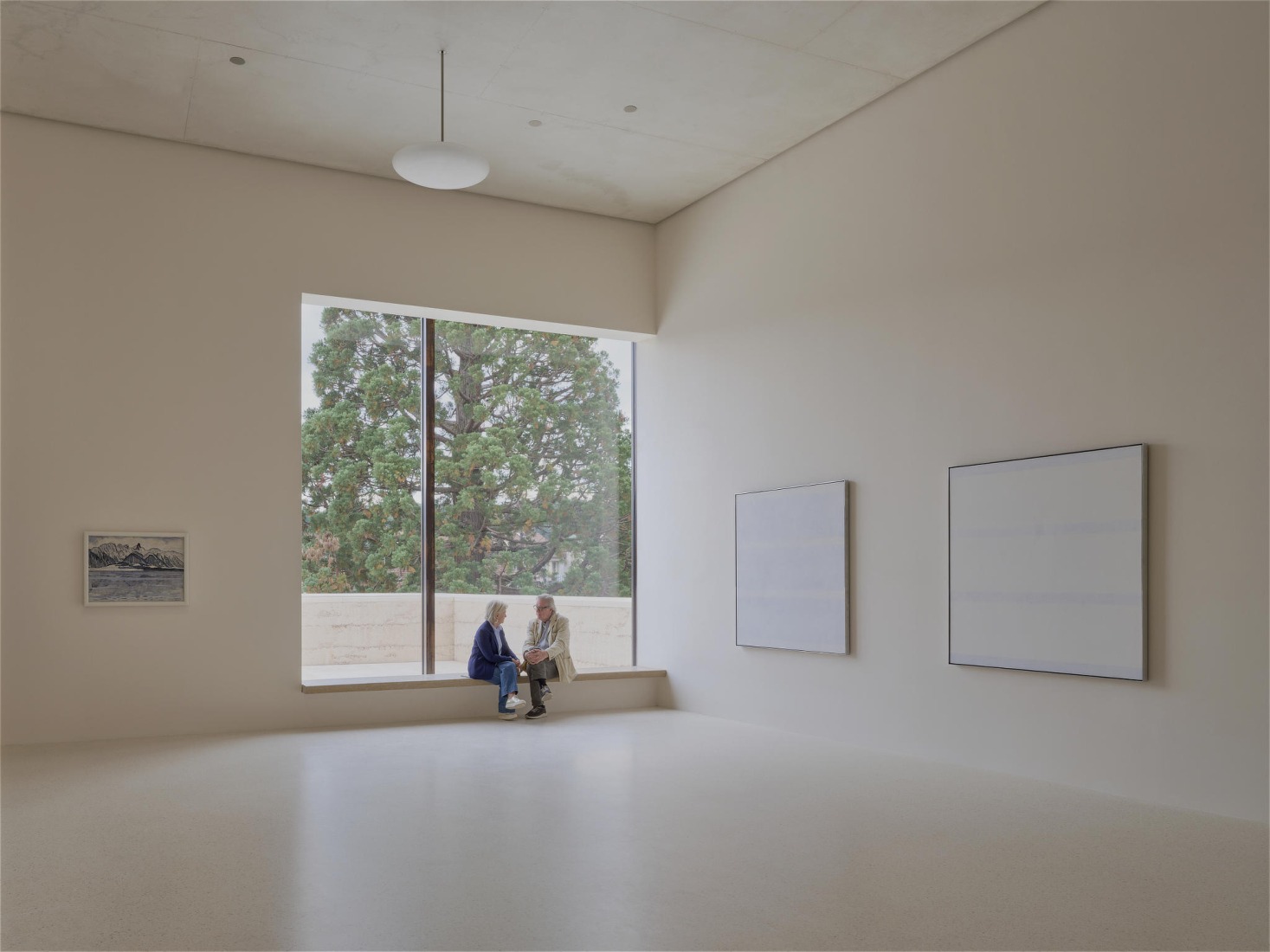 El conjunto ampliado de la Fundación Beyeler, Museo Wyss por Atelier Peter Zumthor. Vista de la instalación «Constellations». Fotografía por Mark Niedermann.