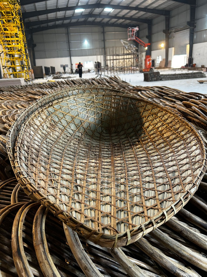 Proceso constructivo. El Escudo Pangolín por Studio Saar + Atelier One.