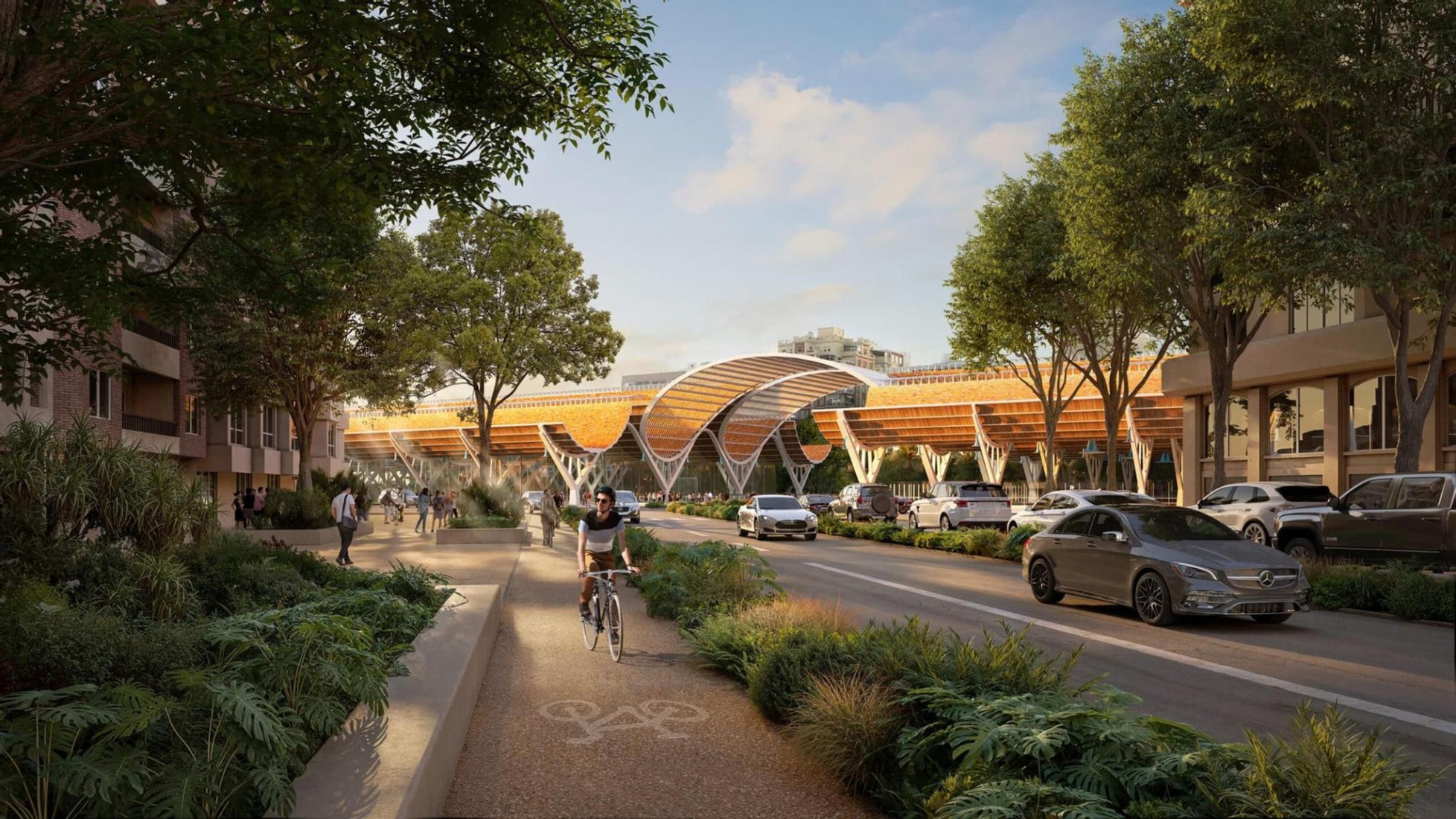 Rendering. New Valencia Central Station by RSHP, ERRE, and Sener.