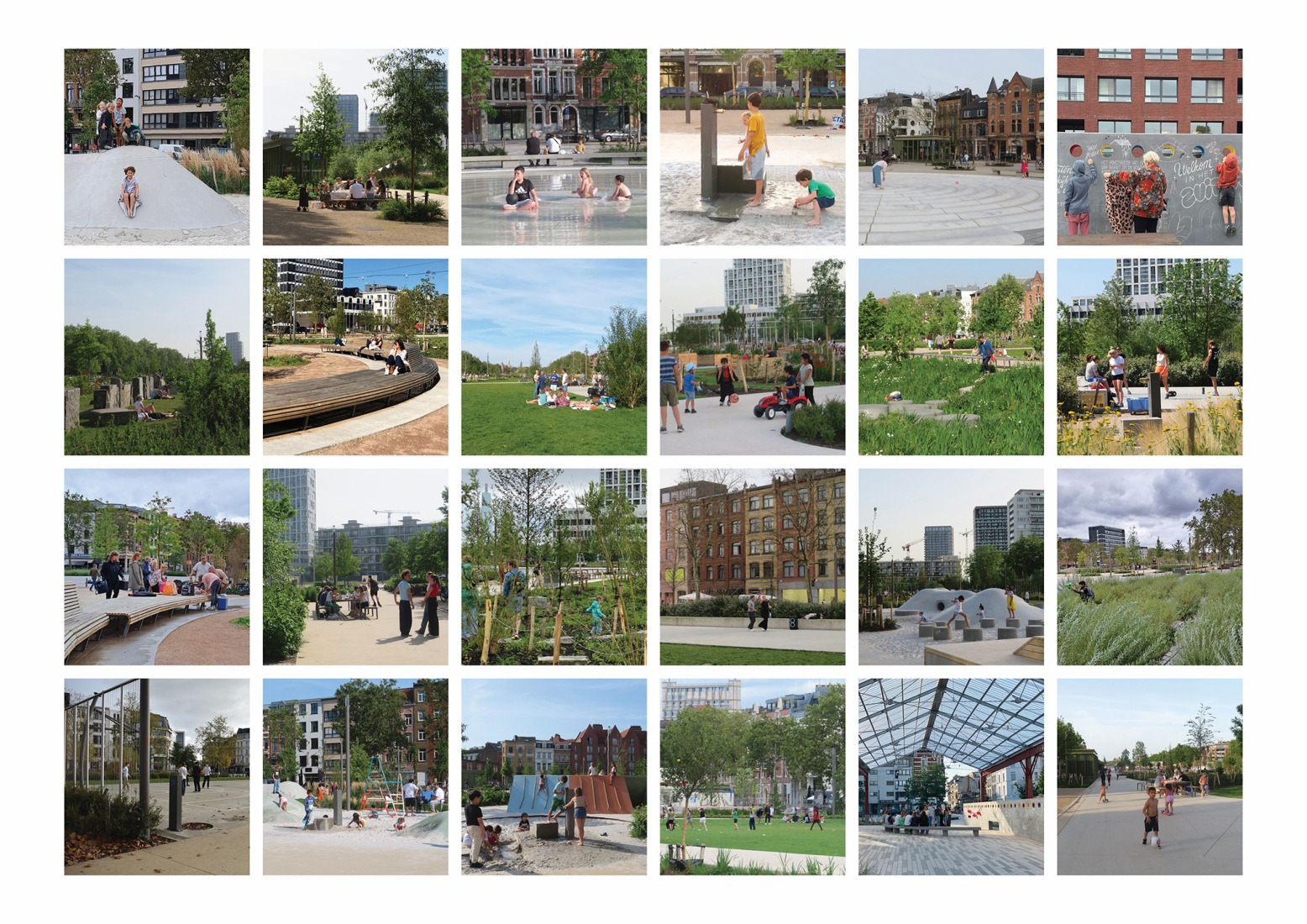 Zuidpark creating a stage for different situations. Zuidpark by Tractebel + ADR + Georges Descombes.
