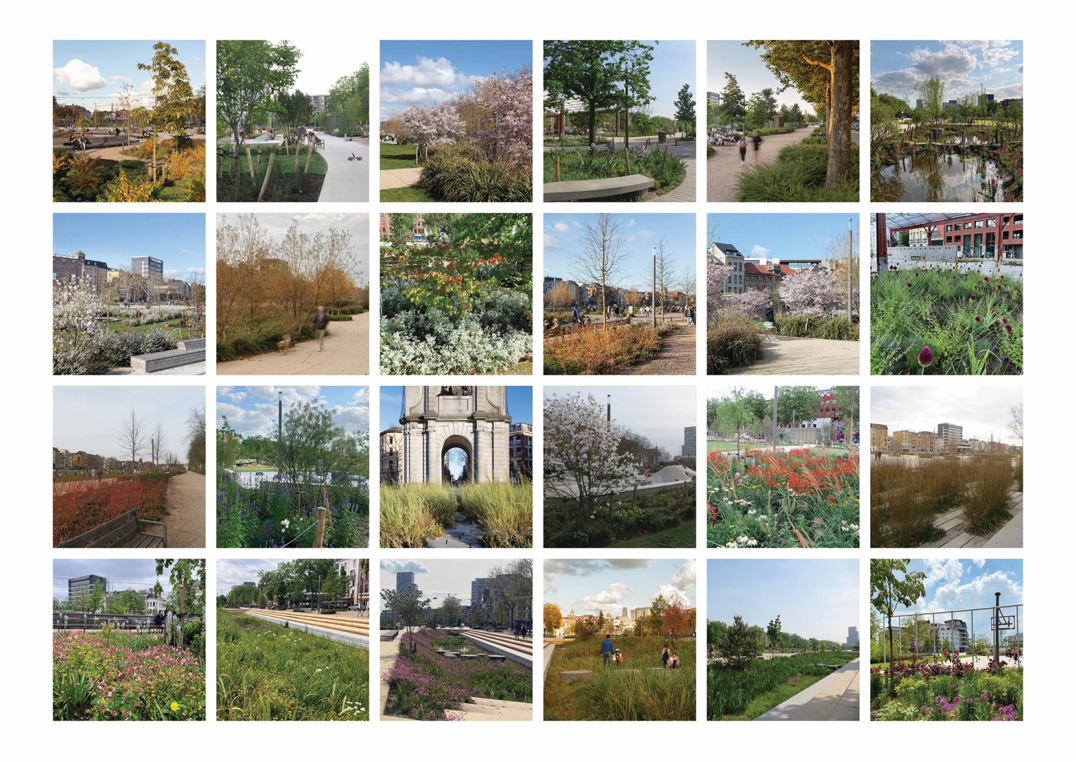 Zuidpark creating a stage for different situations. Zuidpark by Tractebel + ADR + Georges Descombes.