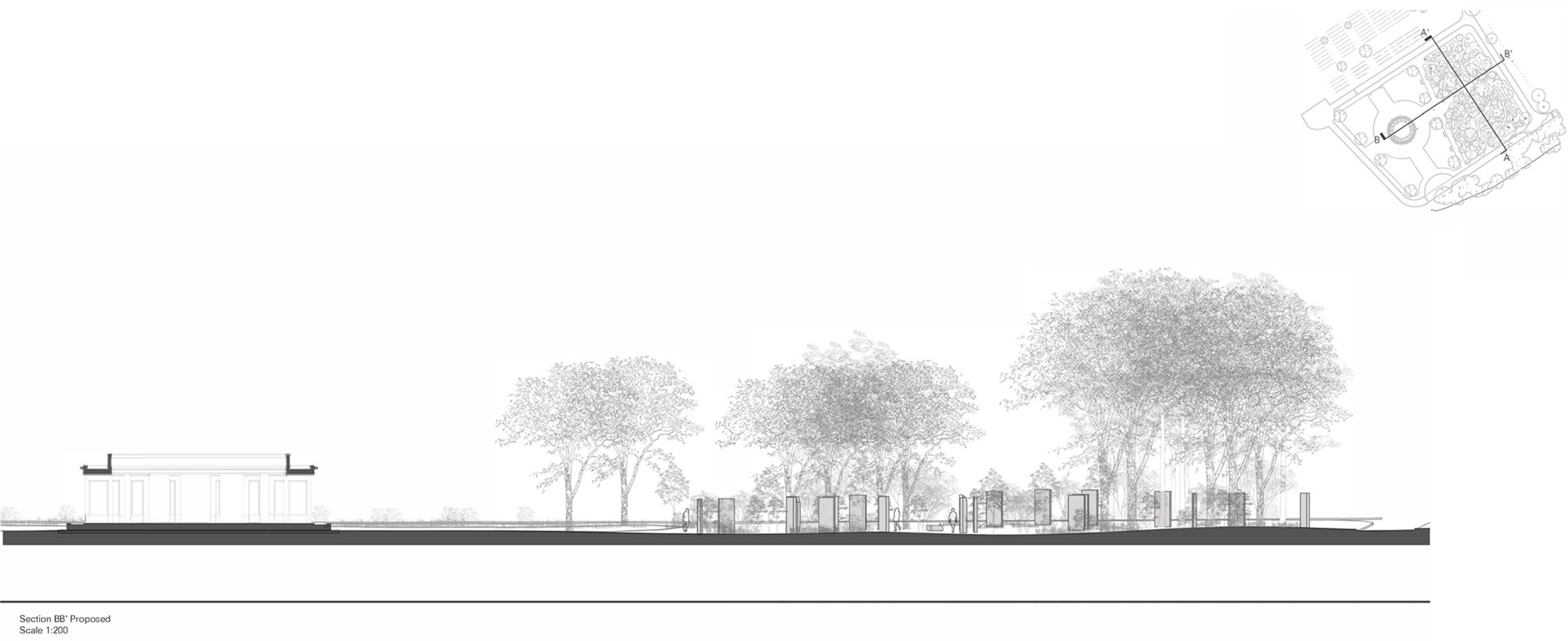 Section. Brookwood Cemetery Memorial by Studio Wignall & Moore.
