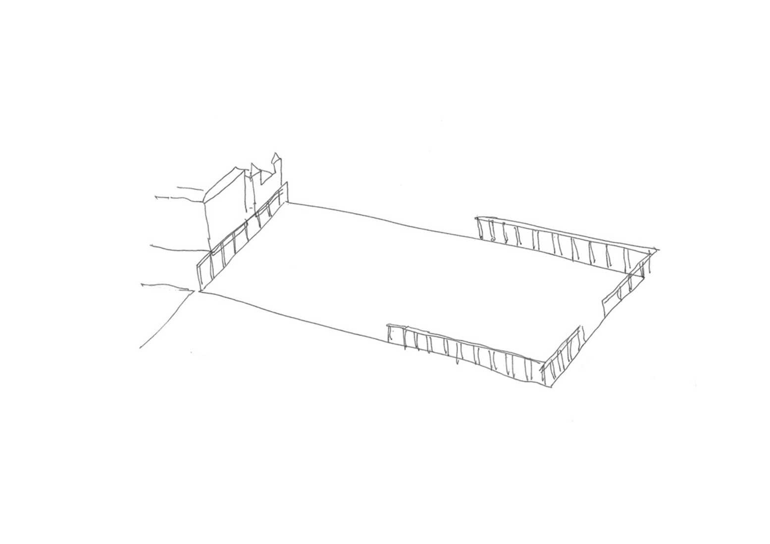 Sketches. Renovation of the former Hospital de la Santa Creu in Barcelona by BAAS and h3o architects. by BAAS and h3o architects.