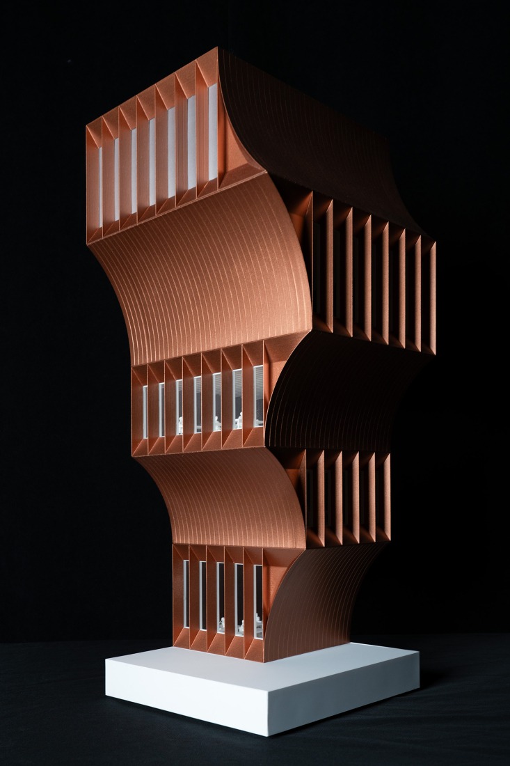 Model. Bentonville Institute of Technology by BIG-Bjarke Ingels Group. Image courtesy of BIG-Bjarke Ingels Group.