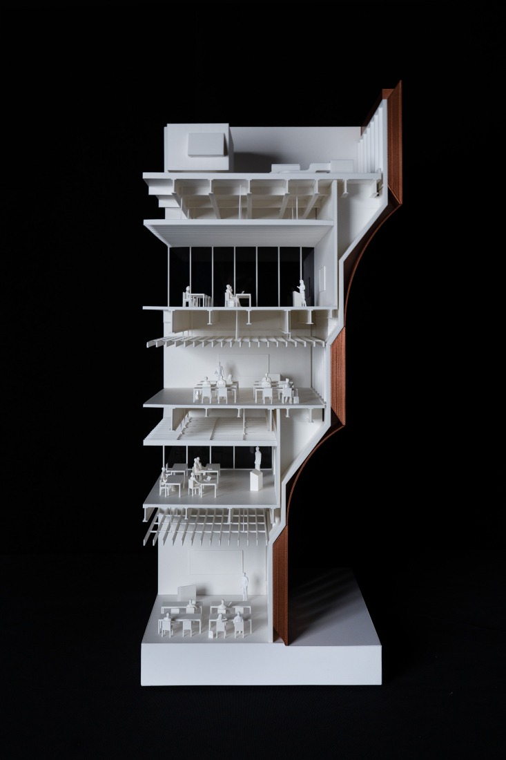 Model. Bentonville Institute of Technology by BIG-Bjarke Ingels Group. Image courtesy of BIG-Bjarke Ingels Group.