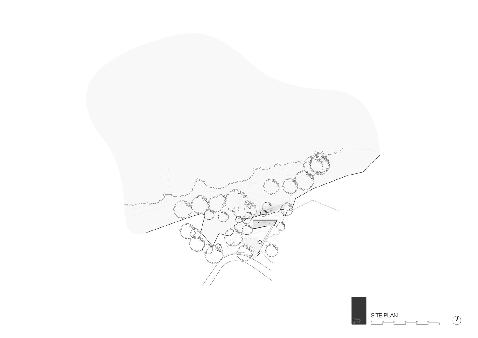 Plano de situación. Casa EA por Bokey Grant.