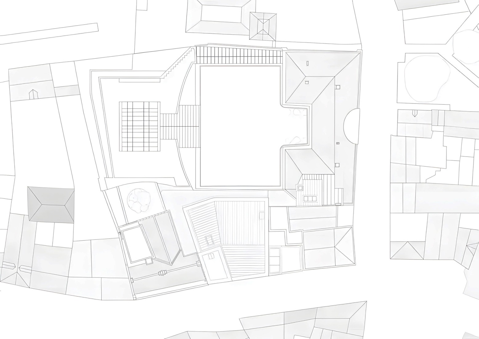 Plano de cubierta. El Design Museum Gent por Carmody Groarke y ATAMA.