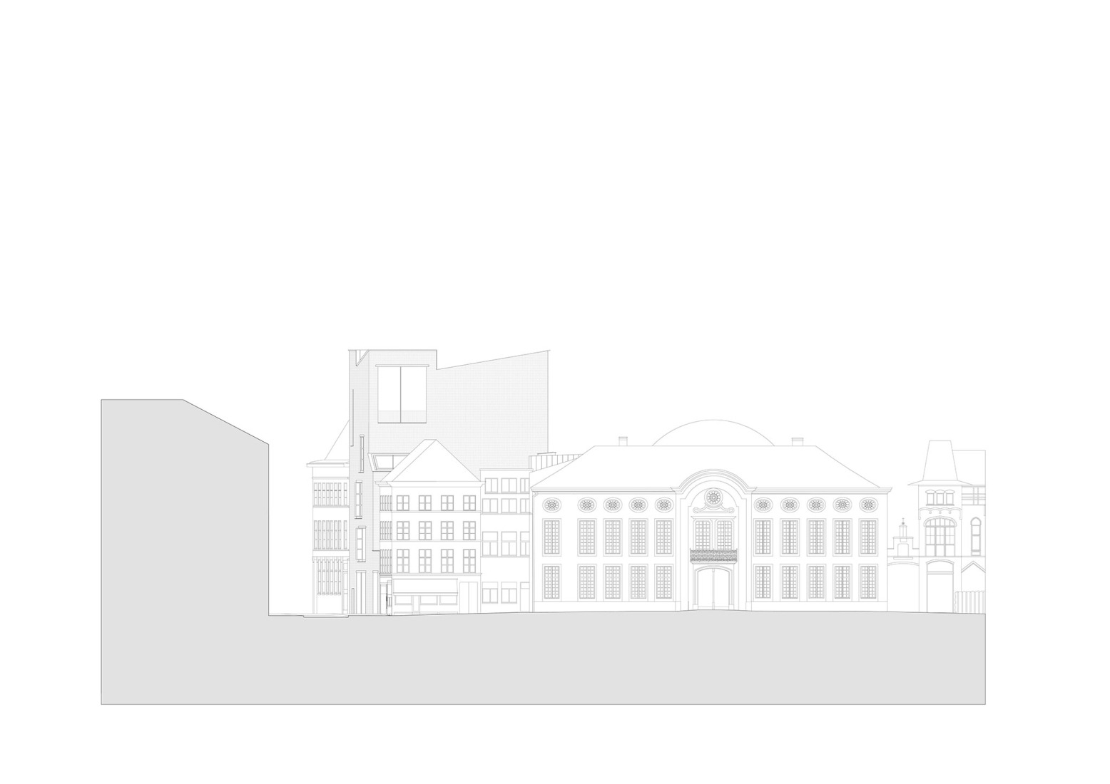 Sección. El Design Museum Gent por Carmody Groarke y ATAMA.