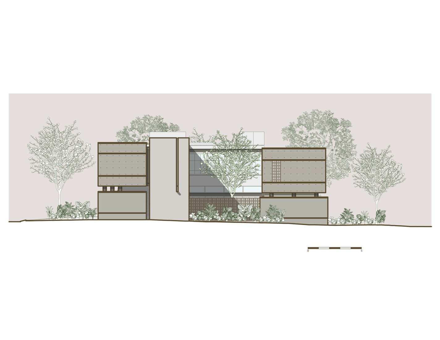 Fachada lateral. Casa Akina by Di Frenna Arquitectos.