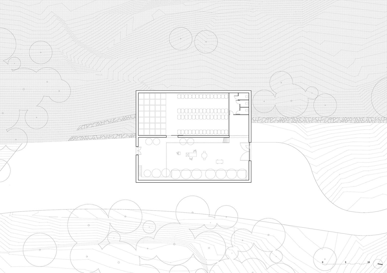 Ground floor plan. Bodega Novos by García Floquet arquitectos.