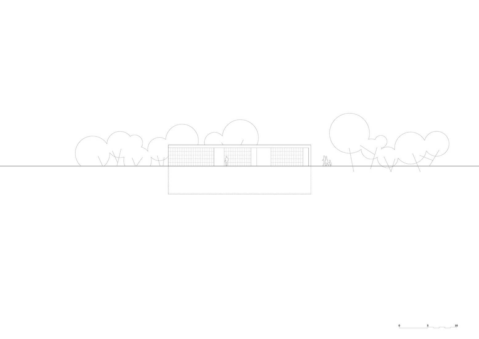 West elevation. Bodega Novos by García Floquet arquitectos.