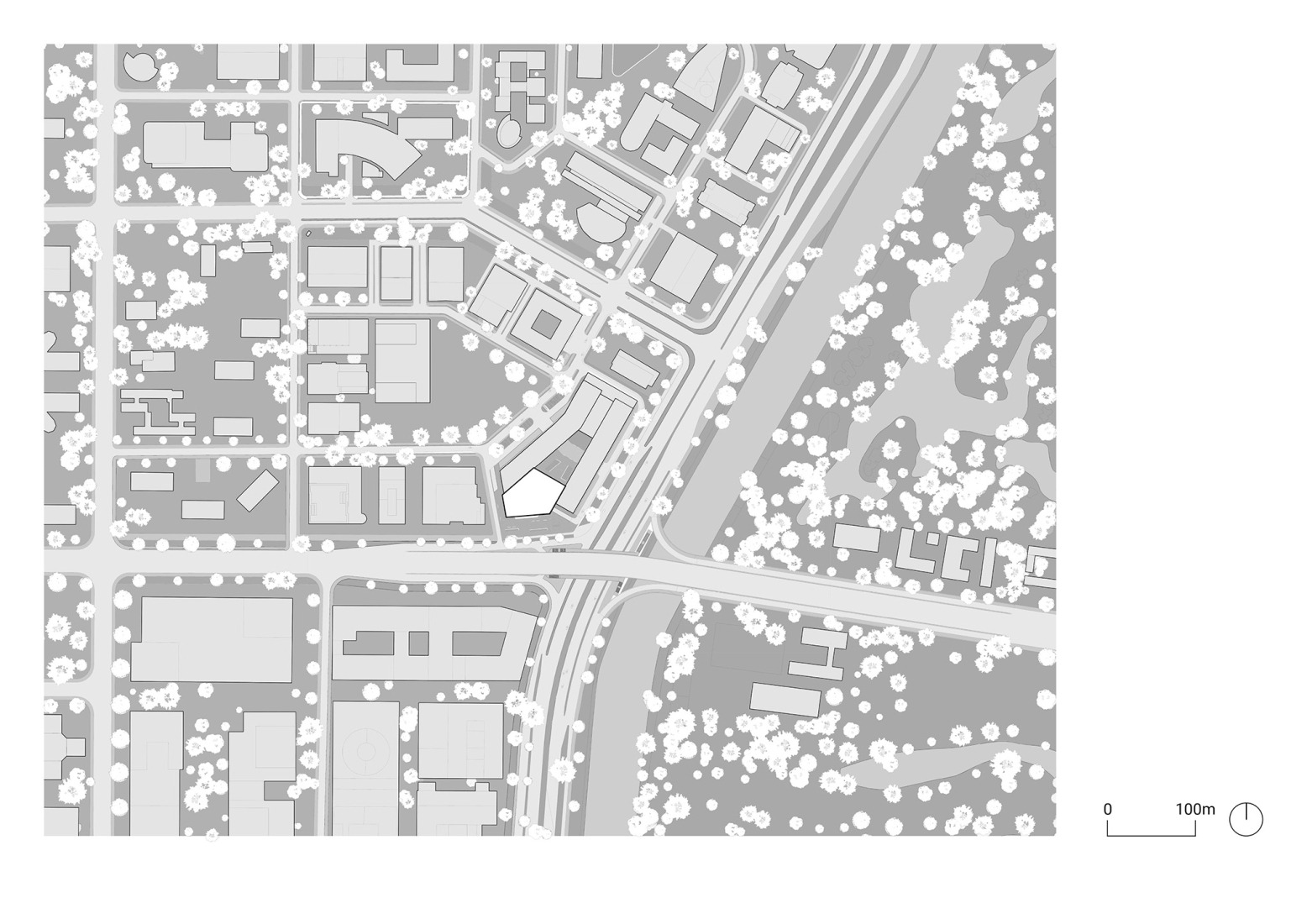 Site plan. Kingdee Cloud Tower by HENN.