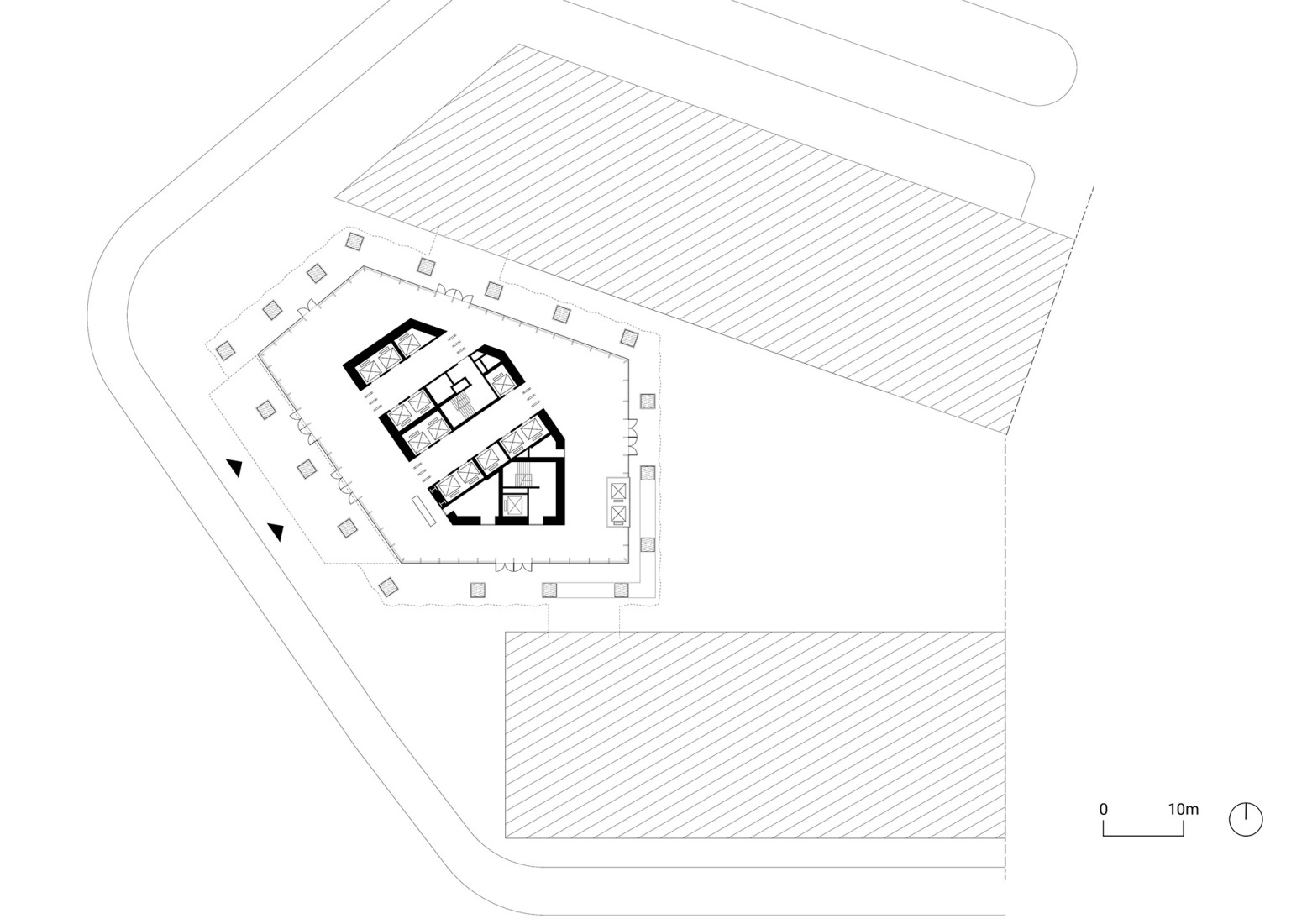 Ground floor plan. Kingdee Cloud Tower by HENN.