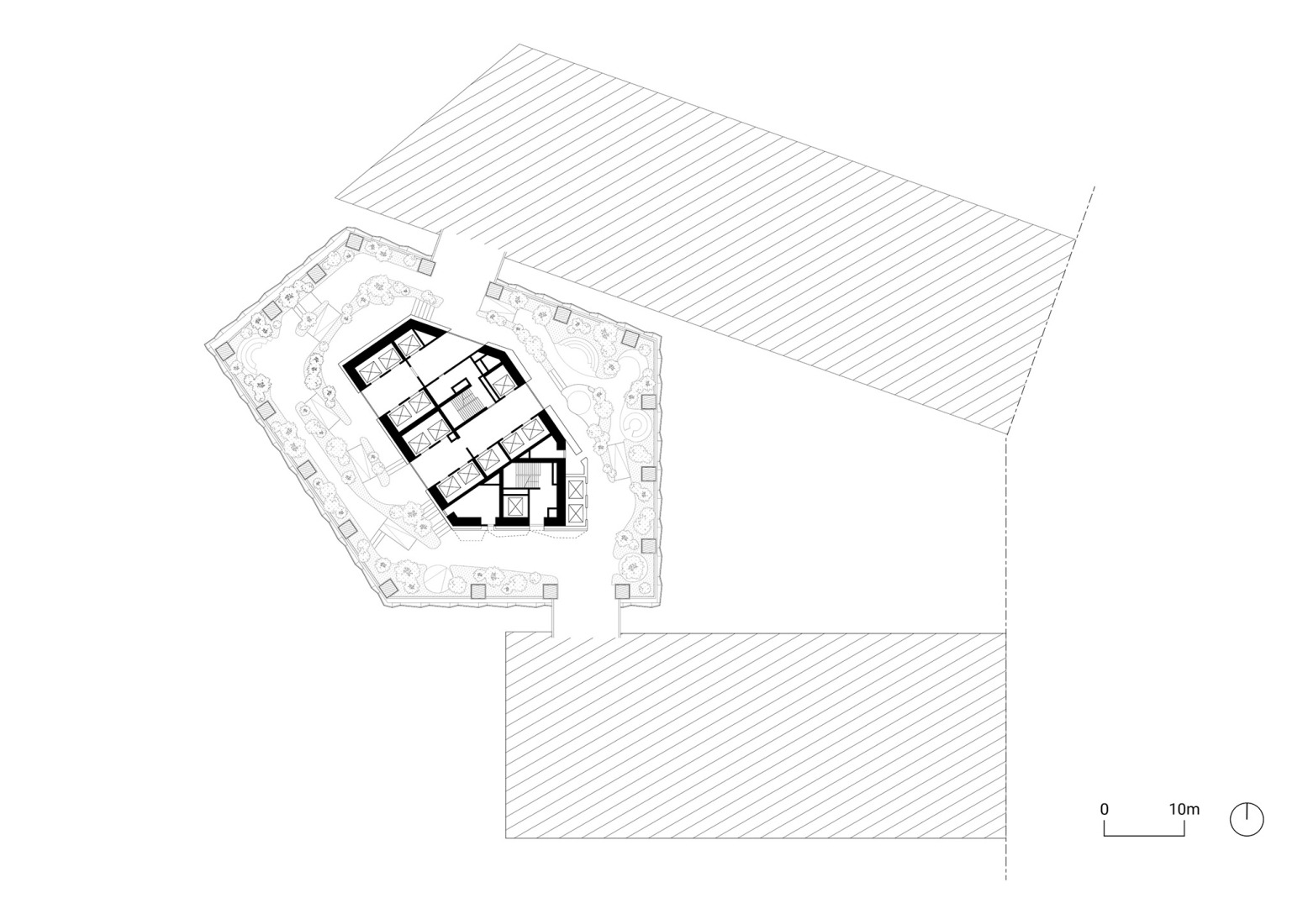 Fourth floor plan. Kingdee Cloud Tower by HENN.