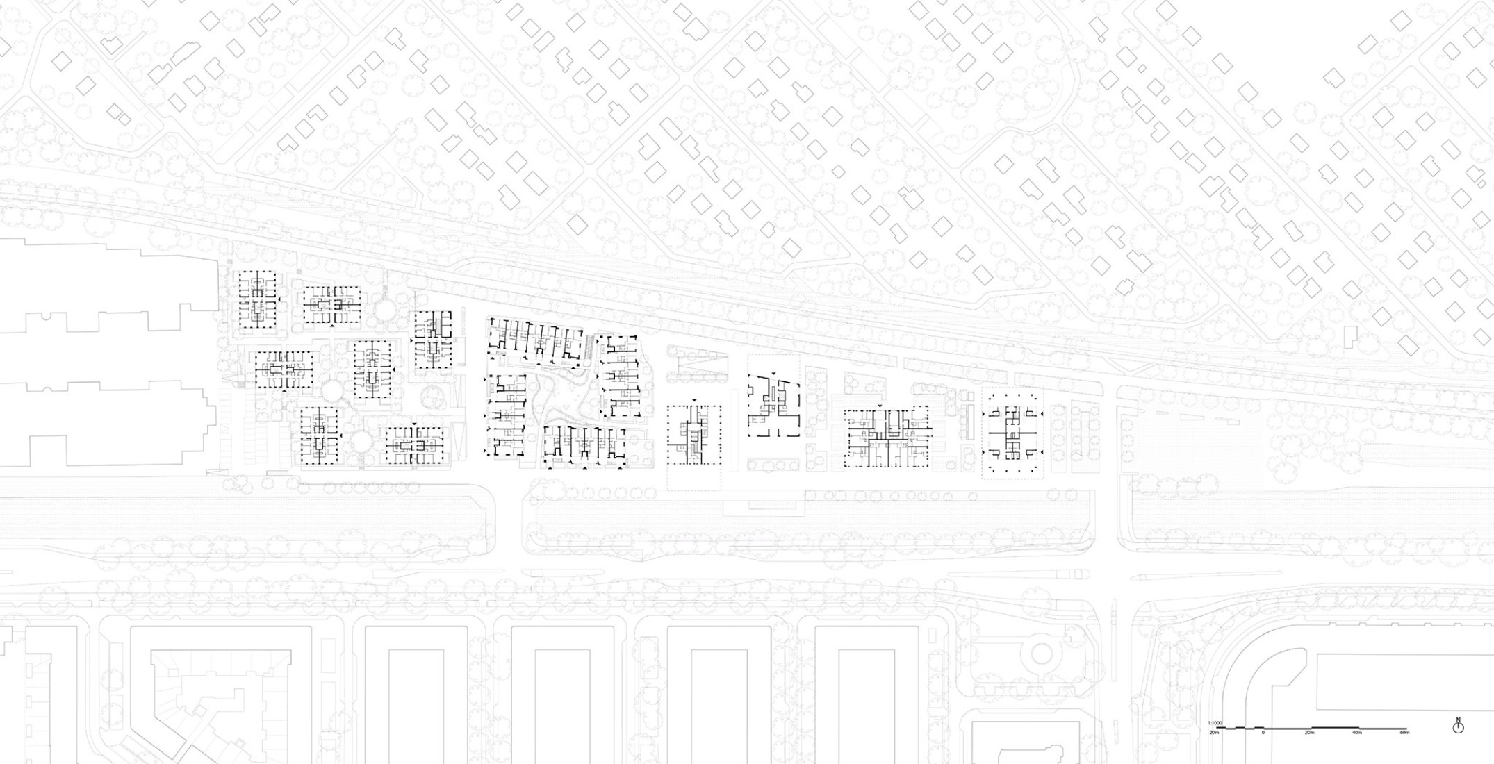 Ground floor plan. Westerpark West by MVRDV.
