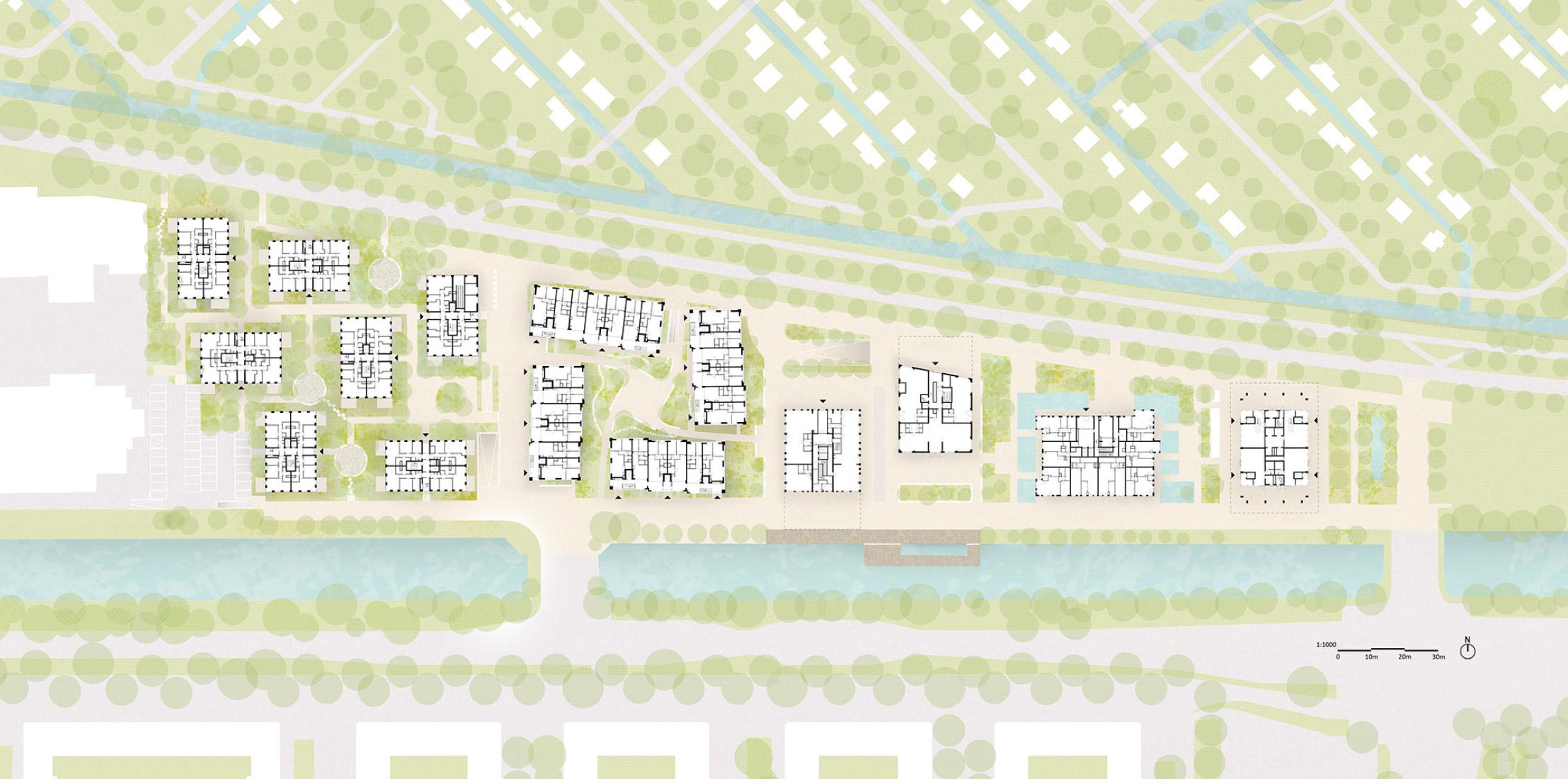 Ground floor plan. Westerpark West by MVRDV.