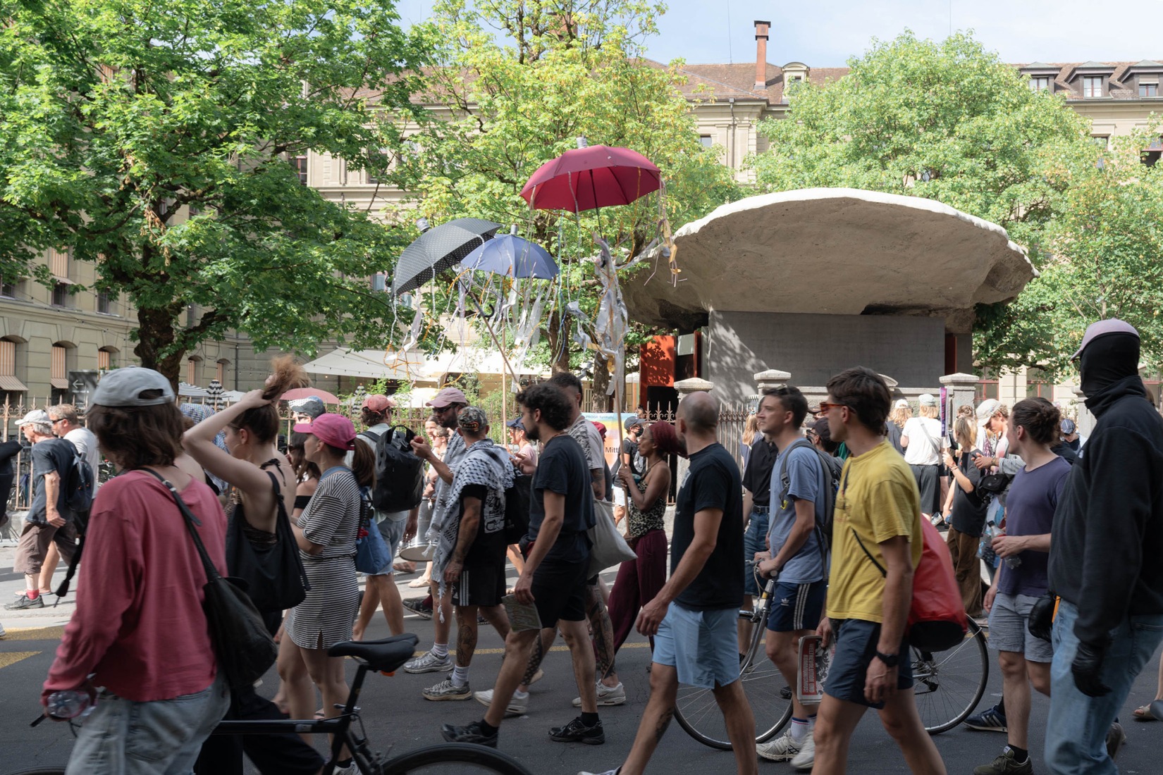 Redevelopment of the PROGR Courtyard in Berne, Switzerland by Salewski Nater Kretz, Miriam Sturzenegger  and bbz landschaftsarchitekten. Photograph by Daniela Valentini.