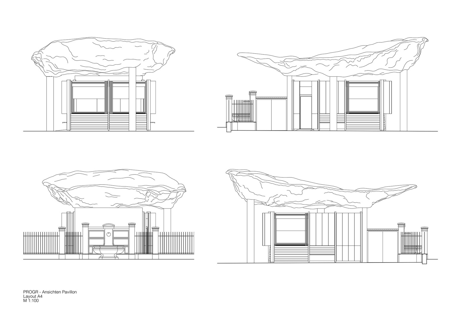 Elevations. Redevelopment of the PROGR Courtyard in Berne, Switzerland by Salewski Nater Kretz, Miriam Sturzenegger  and bbz landschaftsarchitekten.