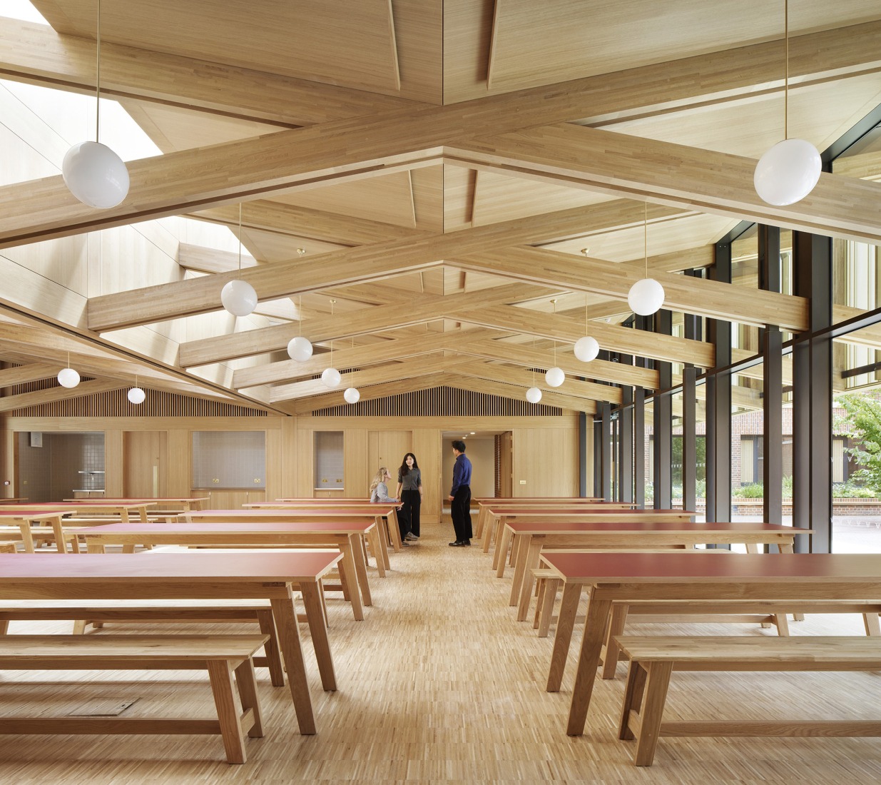 Primeras residencias femeninas en Winchester College por Stanton Williams. Fotografía por Jack Hobhouse.