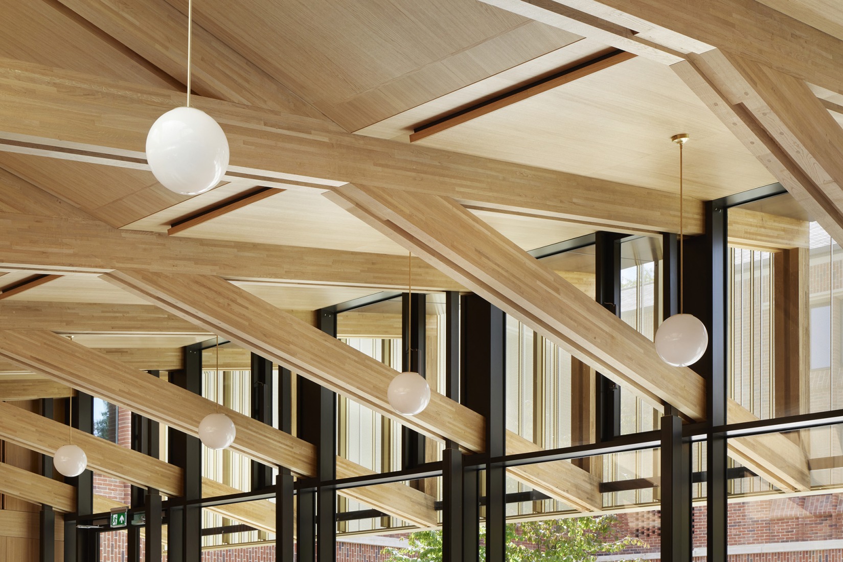 Primeras residencias femeninas en Winchester College por Stanton Williams. Fotografía por Jack Hobhouse.