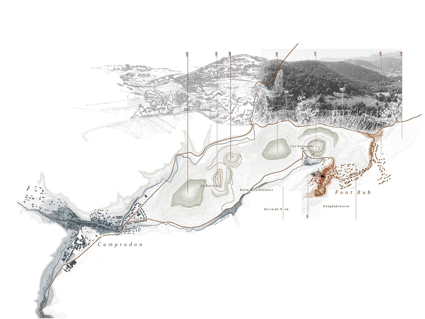 Plano de situación. Casa Bosc por Ágora Arquitectura.