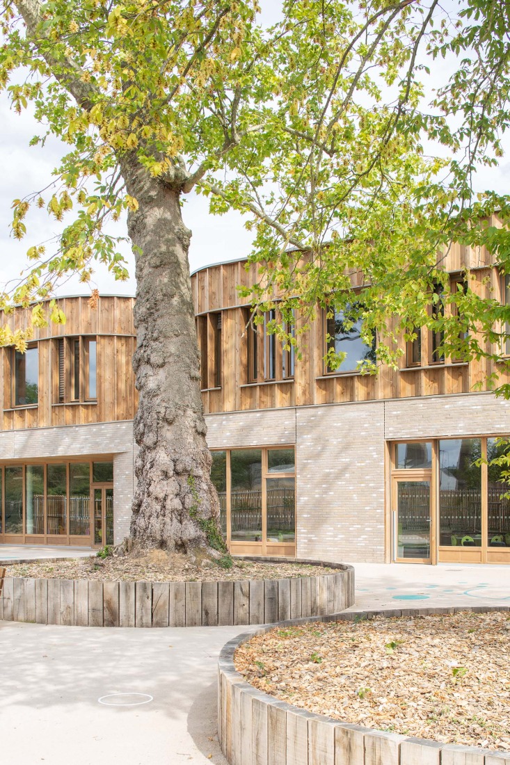 School in Marly by Archi5 + Bureau Face B. Photograph by Louis Duboys Fresney.