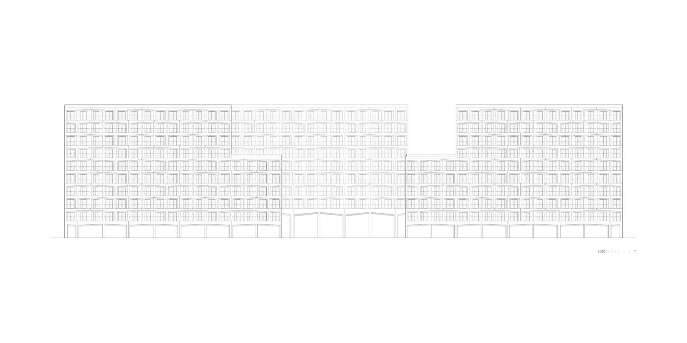 Alzado. Mokotów moderno por BBGK Architekci.