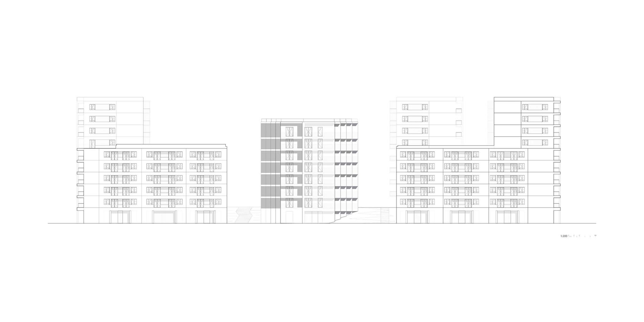 Alzado. Mokotów moderno por BBGK Architekci.
