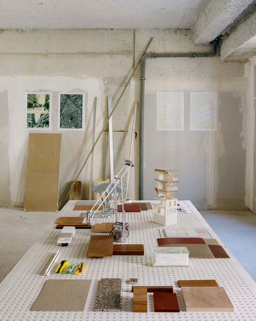 Construction process. Lenoir by Boman.