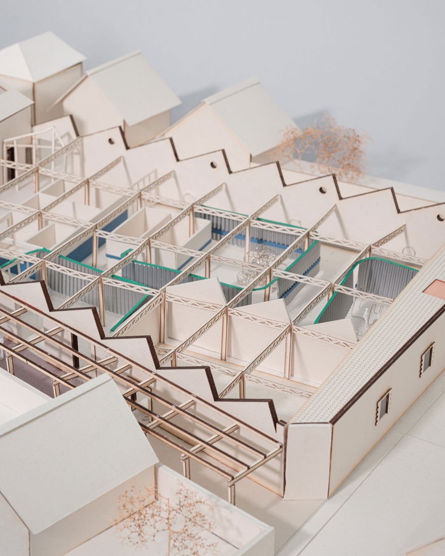 Model. Bernie Hall, Digital arts center by Graal.