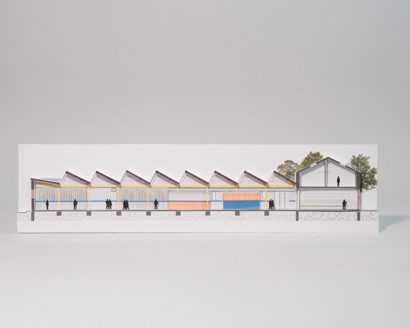 Model. Bernie Hall, Digital arts center by Graal.