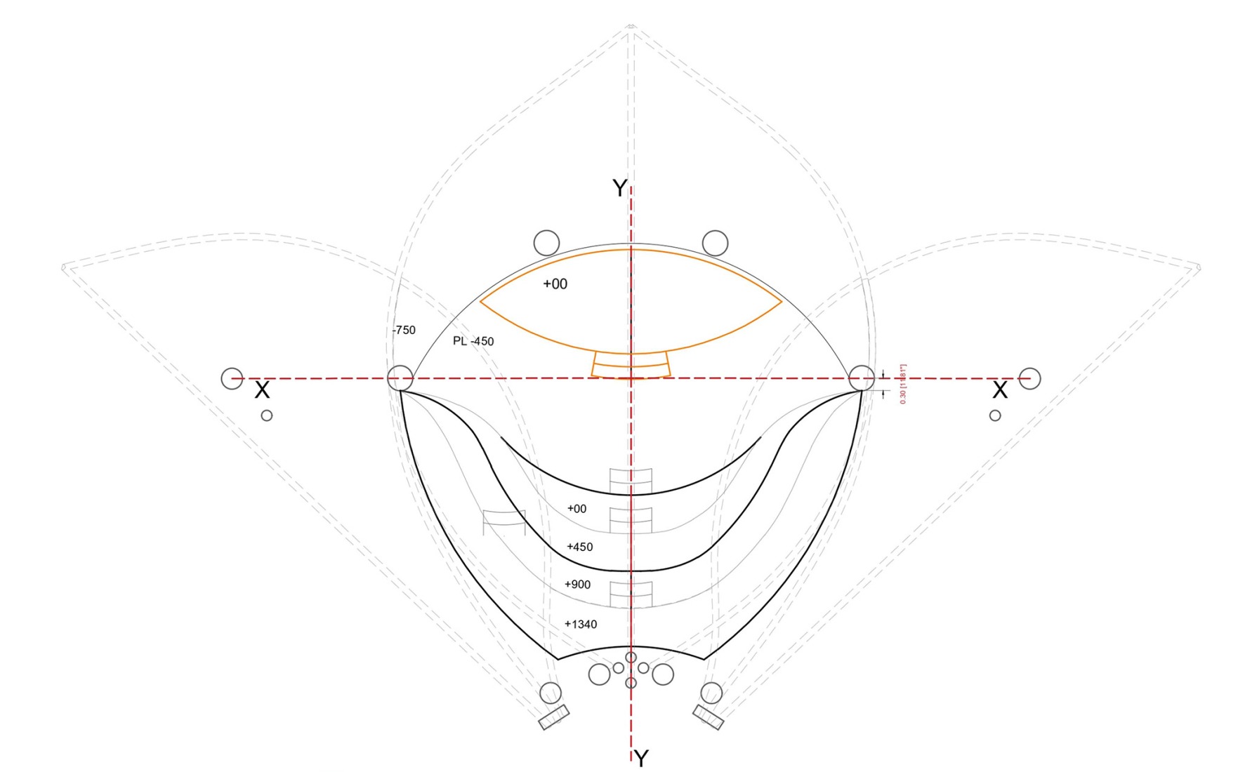 Ground floor plan. Maestro Ilaiyaraaja Music Center by Ekarth Studio.