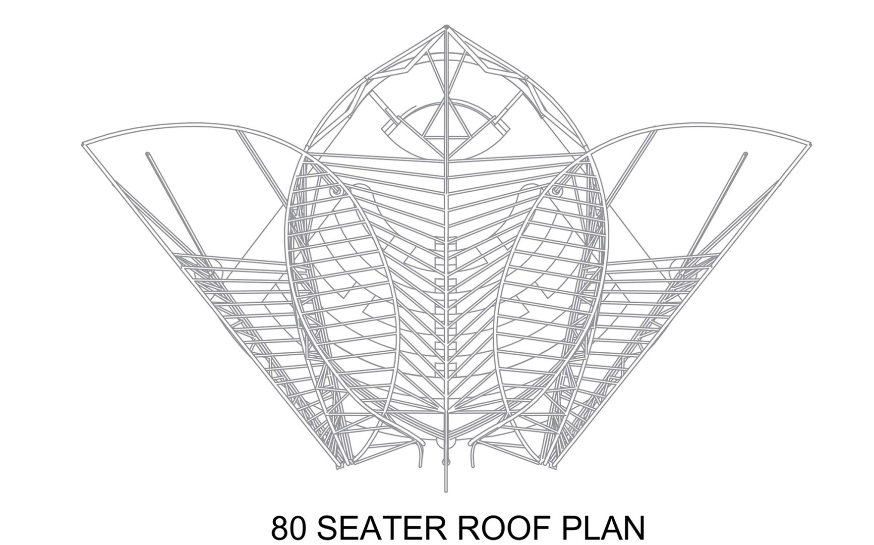 Roof plan. Maestro Ilaiyaraaja Music Center by Ekarth Studio.