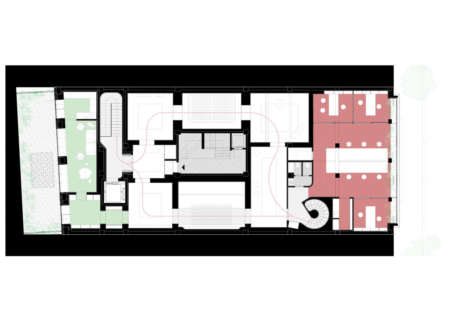 First floor plan. Space Alkar contemporary art collection by estudio Herreros.