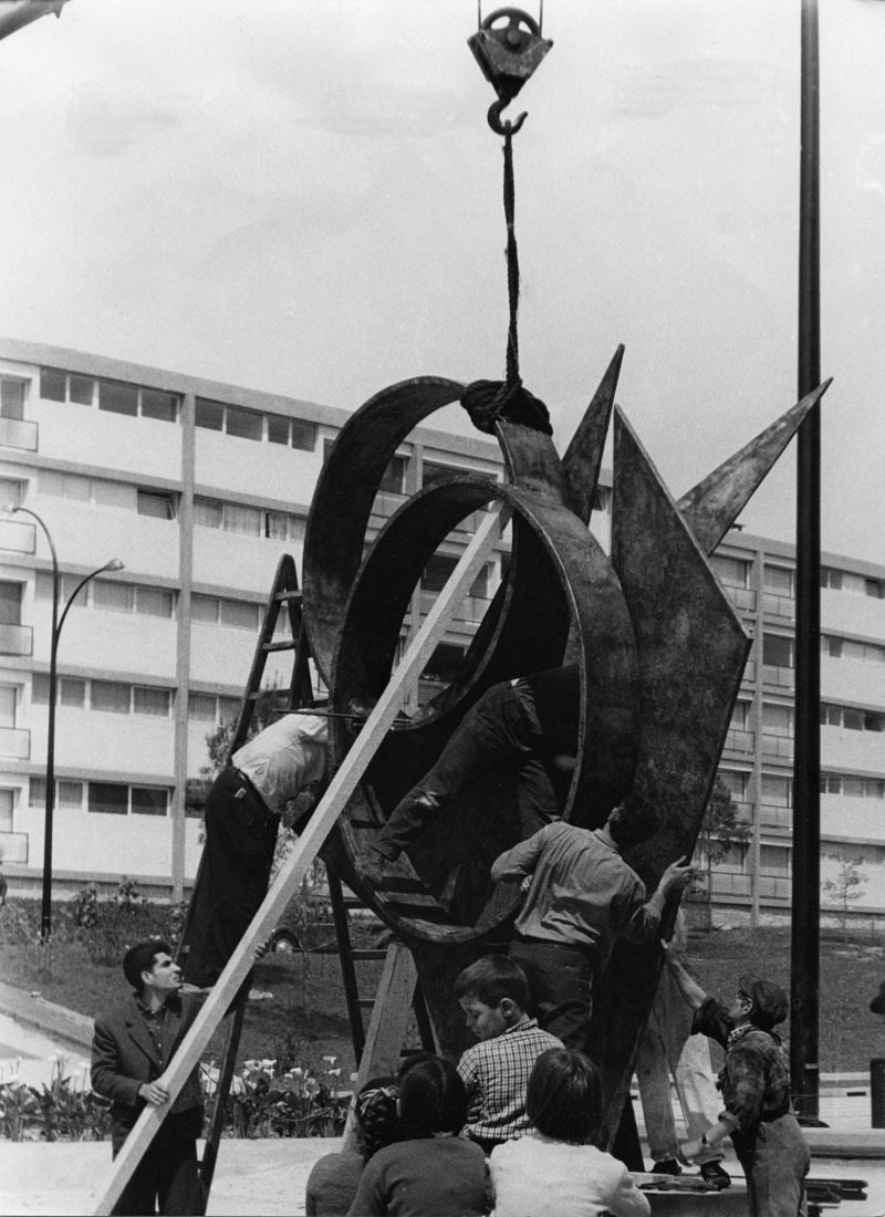 Marcel Martí, Rhythm and Projection, 1960. Photograph by an unknown author, Archive of the Official Association of Architects of Catalonia.