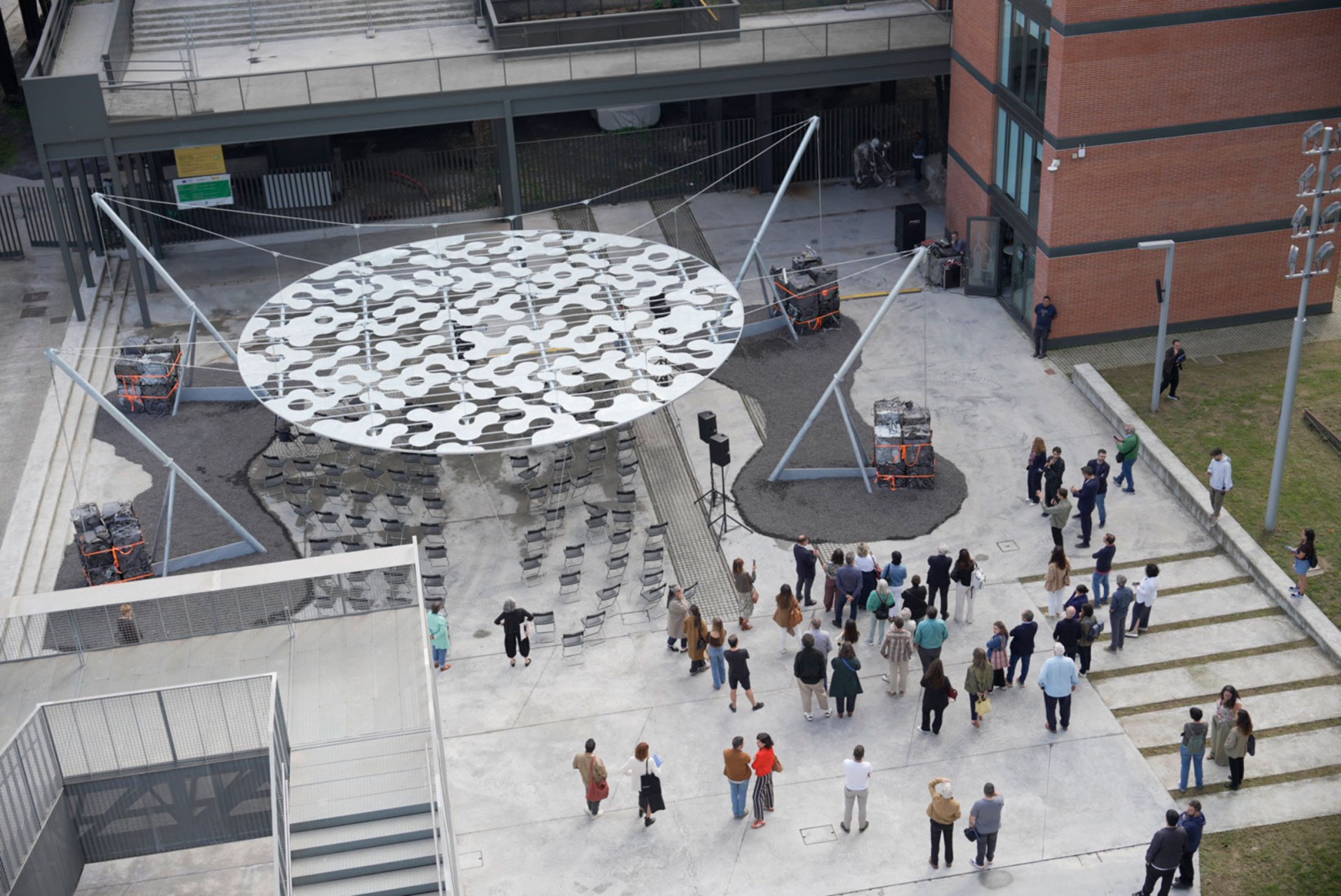 Pavilion FERRUM TAC! 2026 by Juan Mateos Corona. Photograph by Mikel Blasco.