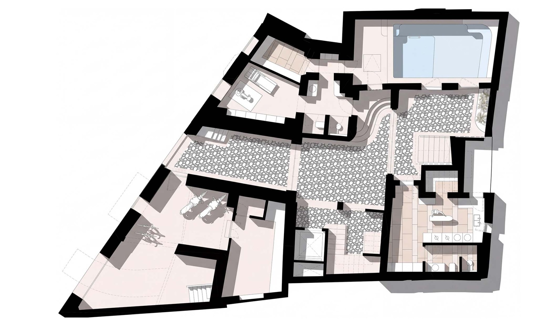 Ground floor plan. Pelleteria by GRAS Reynés Arquitectos. 