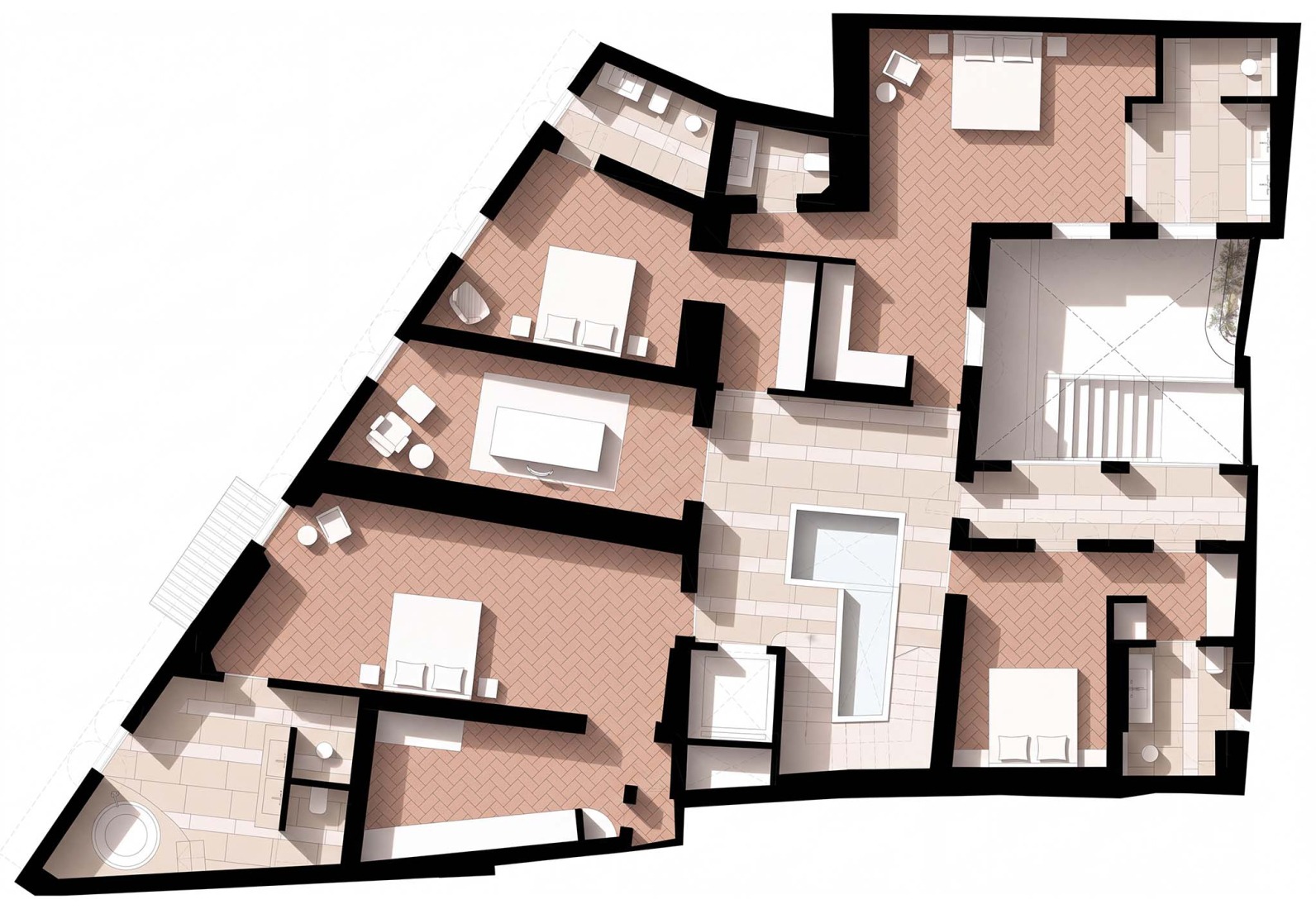 Second floor plan. Pelleteria by GRAS Reynés Arquitectos.