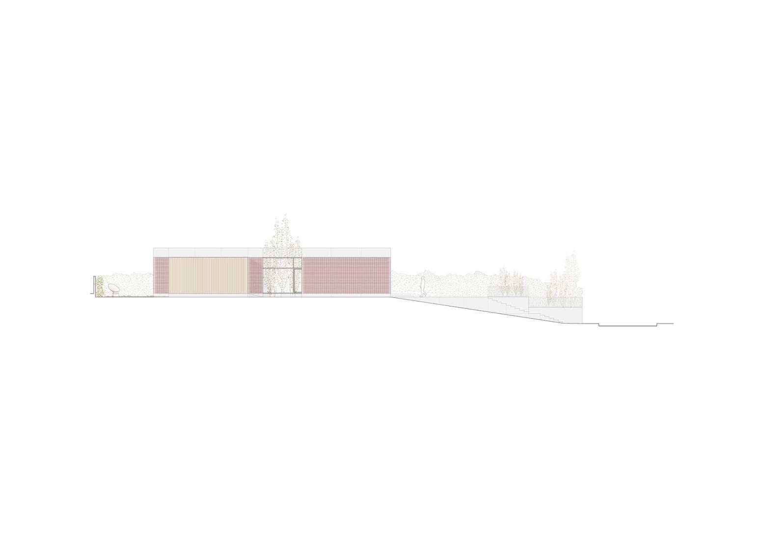 Elevation. Lambda House by Guillem Carrera.