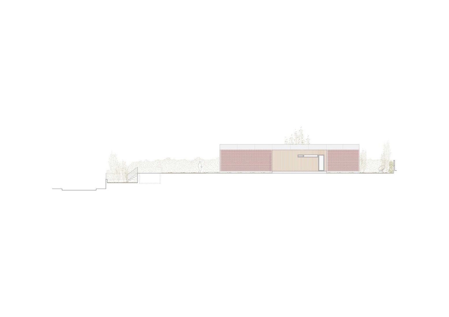 Elevation. Lambda House by Guillem Carrera.