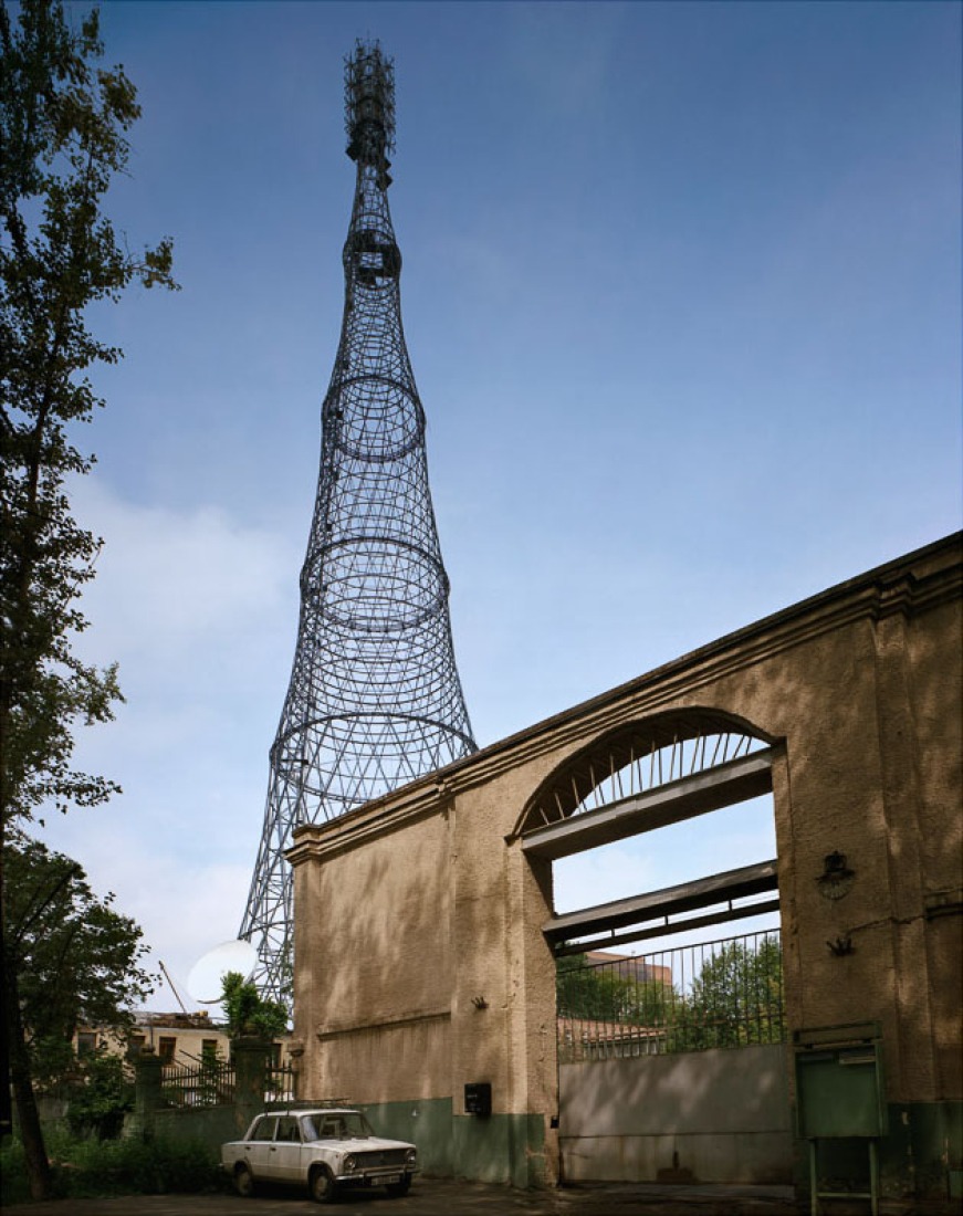  Torre de radio Shabolovka por Vladimir Shukhov. Fotografía por Richard Pare.