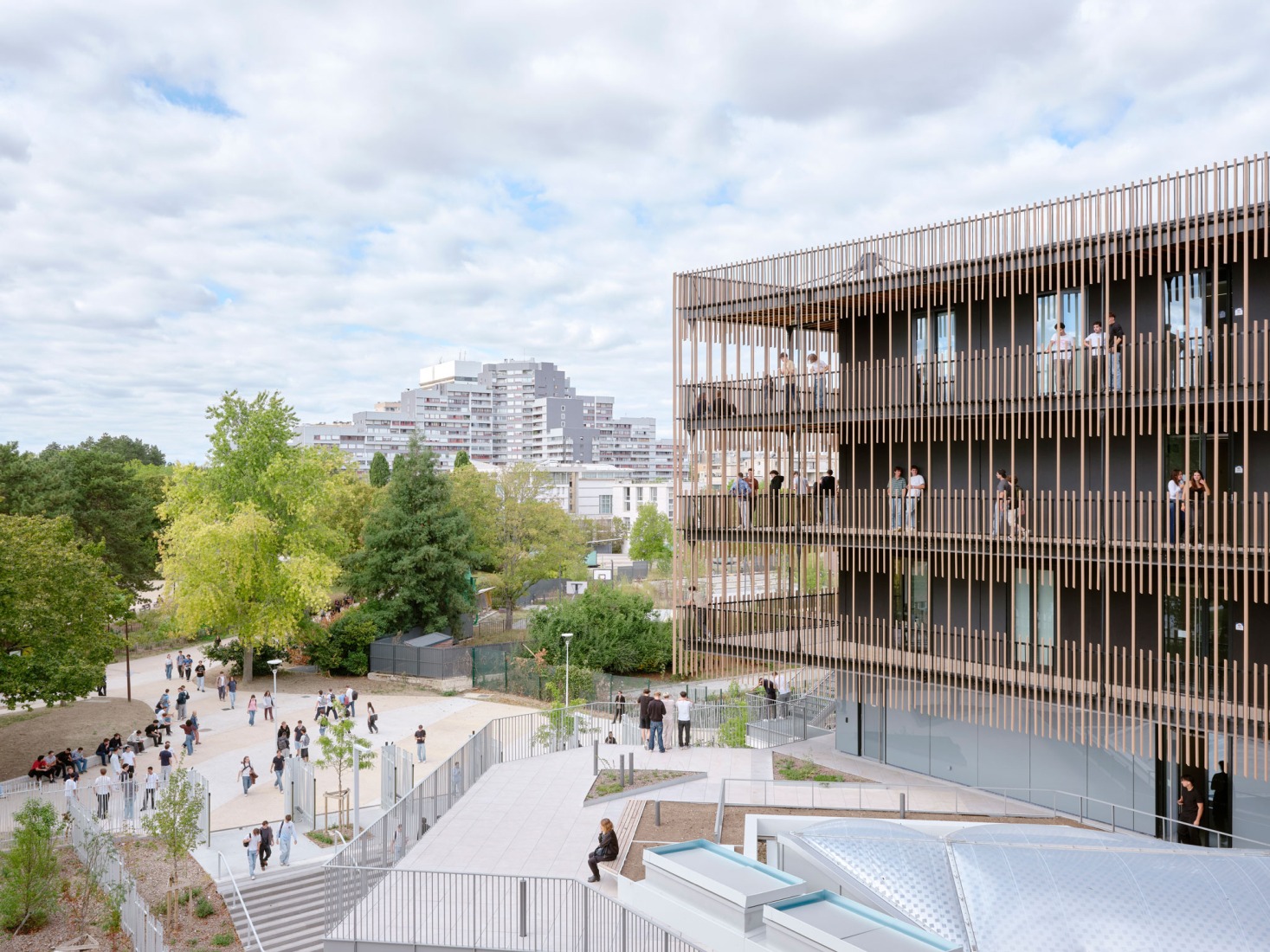 Campus du Parc by It's architecture. Photograph by Francesca Iove.