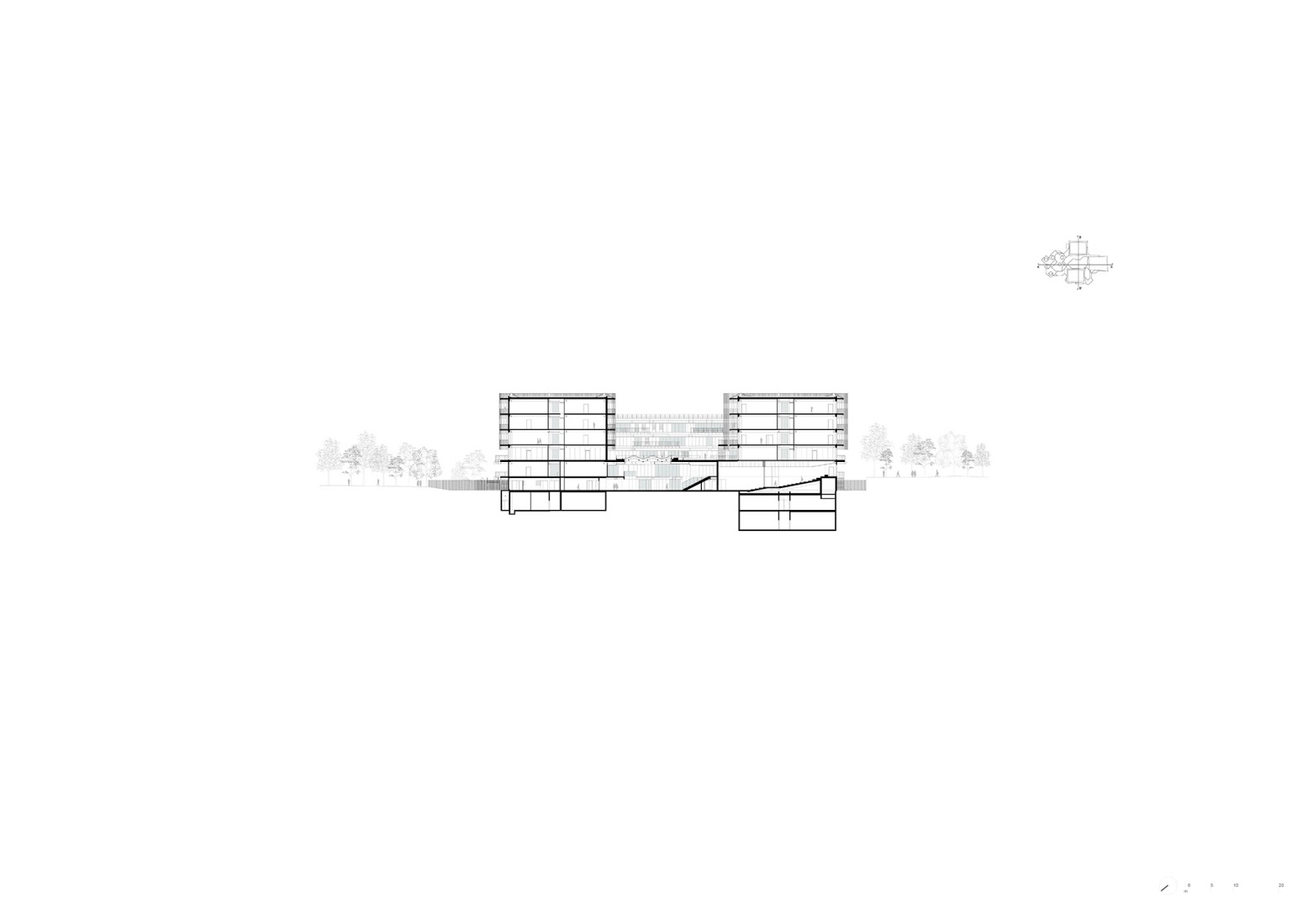 Section B. Campus du Parc by It's architecture.
